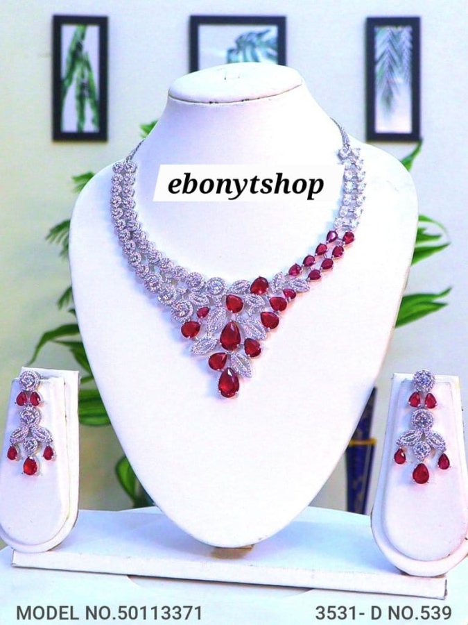 Ruby Elegance Jewelry Set
